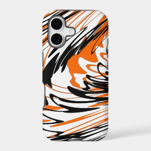 Bengal Colours Squiggly Orange and Black Lines