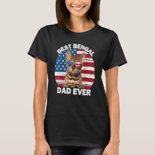 Bengal Dad 4th Of July Bengal Cat  Owner Kitty Kit T-Shirt