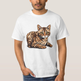 Bengal Feline: Playful & Graceful Cat Lover Design T-Shirt