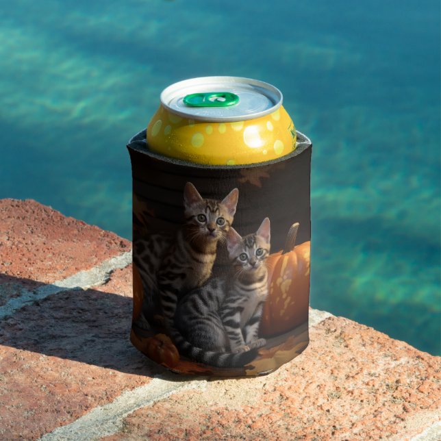 Bengal Kitten Autumn Delight Pumpkin  Can Cooler (In Situ Pool)