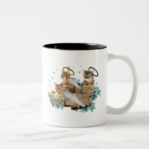 bengal perfect angel Two-Tone coffee mug