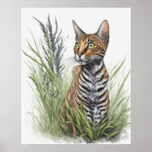 Bengal Pet Cat Poster