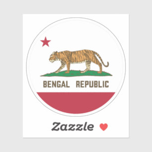 Bengal Republic Tiger Flag Bengali Pride