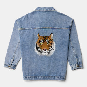 BENGAL TIGER ART Denim jean Jacket