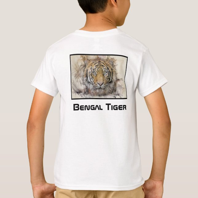 Bengal Tiger Art T-Shirt (Back)