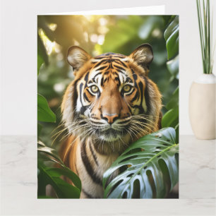 BENGAL TIGER BIRTHDAY GREETING CARD