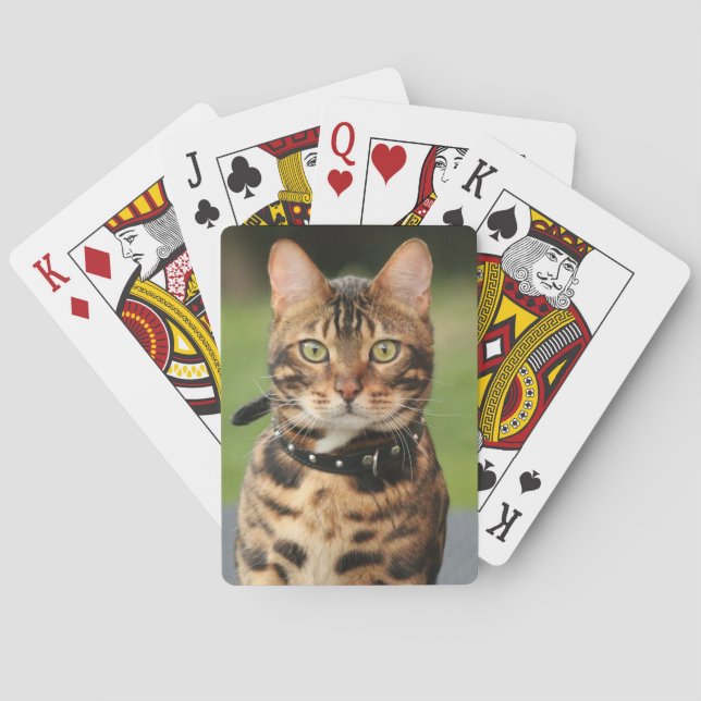 Bengal Tiger Cat Playing Cards (Back)