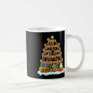 Bengal Tiger Christmas Tree Lighting Santa Bengal  Coffee Mug