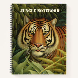 Bengal Tiger Digital Art Jungle Notebook
