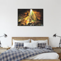 Bengal Tiger In Cave Wrapped