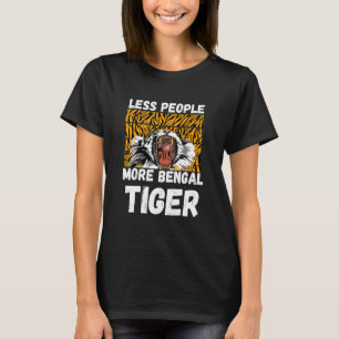 Bengal Tiger Less People Tiger Head Leopard Africa T-Shirt