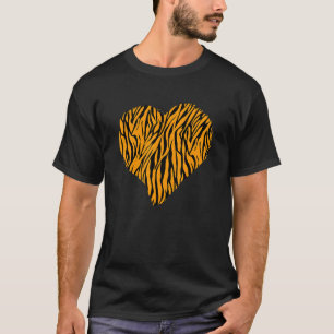 Bengal Tiger Love Heart African Safari Bengal Tige T-Shirt