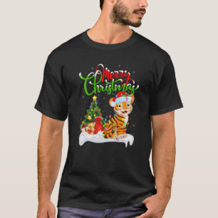 Bengal Tiger Lover Xmas Lighting Bengal Tiger Chri T-Shirt