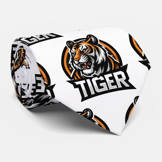Bengal Tiger Neck Tie (Rolled)