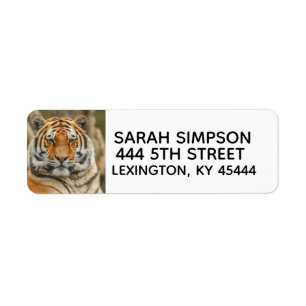 BENGAL TIGER RETURN ADDRESS LABELS