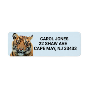BENGAL TIGER RETURN ADDRESS LABELS