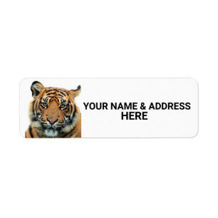 BENGAL TIGER RETURN ADDRESS LABELS