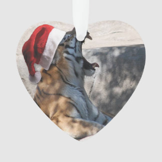 Bengal Tiger Santa Claus Ornament