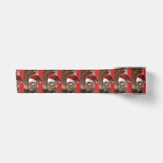 Bengal Tiger Santa Claus Satin Ribbon