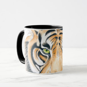 Bengal Tiger Watercolor Ink art Mug