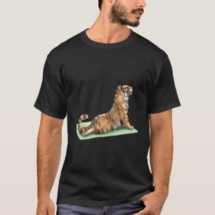 Bengal Tiger Yoga Pose Meditation Zen Workout Exer T-Shirt