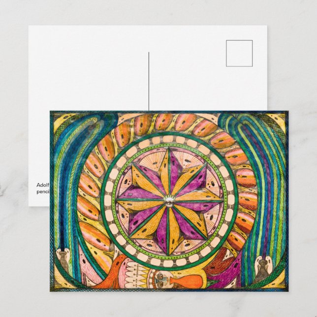 Bengali Firework | Adolf Wolfli | Postcard (Front/Back)