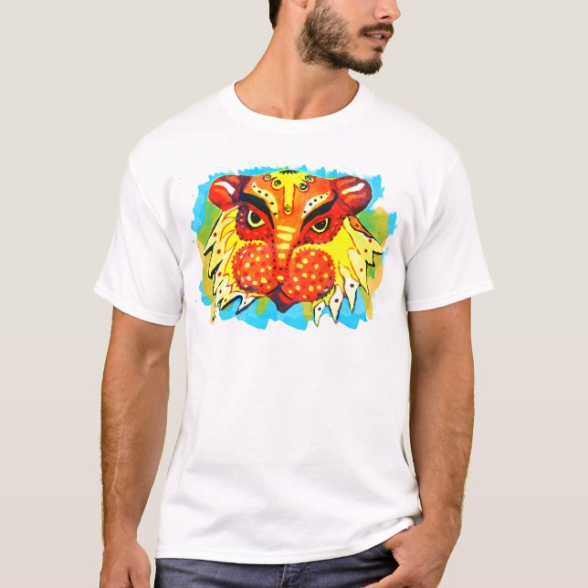 Bengali New Year Lion Apparel T-Shirt (Front)