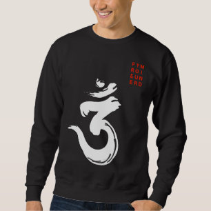 Bengali Om Symbol White Sweatshirt
