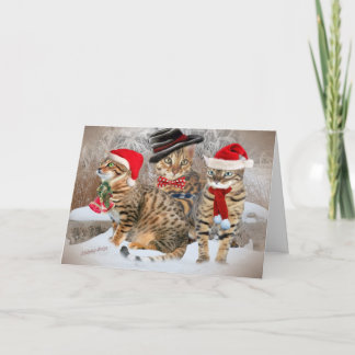 Bengal's Christmas Day gifts & Apparel Holiday Card