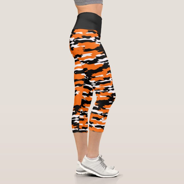 Bengals Tiger High Waisted Capris (Right)