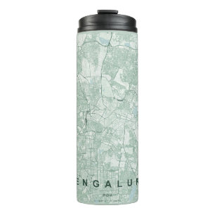 Bengaluru India City Map Minimal Design Thermal Tumbler