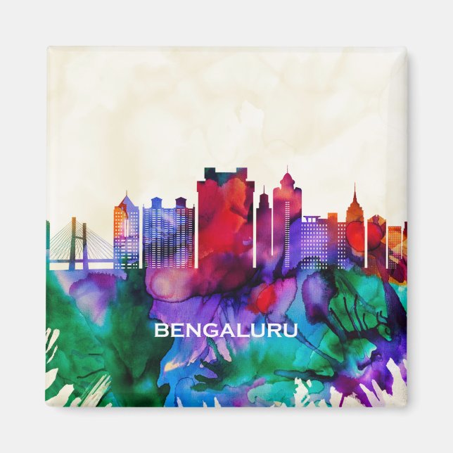 Bengaluru Skyline Magnet (Front)