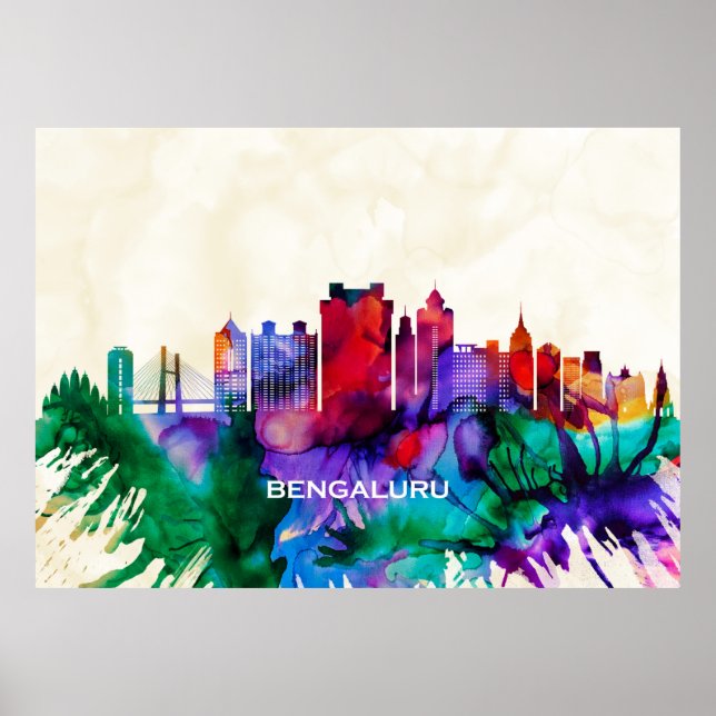 Bengaluru Skyline Poster (Front)