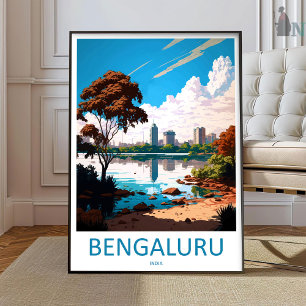 Bengaluru Travel Print Wall Art Bengaluru Wall Han