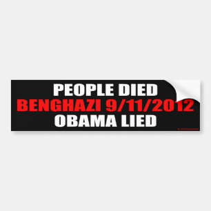 Benghazi 9/11/2012 bumper sticker