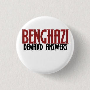 Benghazi Demand Answers 3 Cm Round Badge