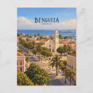 Benguela Painterly Travel Art Postcard