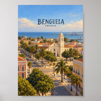 Benguela Painterly Travel Art Poster