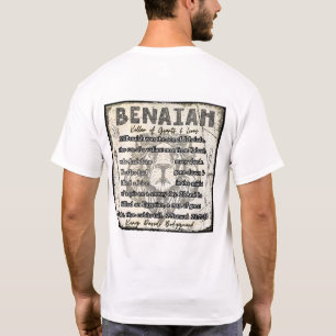 Beniah, King David's Bodyguard, 2 Samuel 23;20-23. T-Shirt