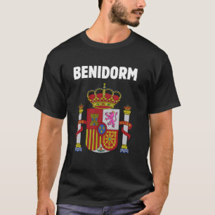 Benidorm Patriotic Spain Emblem And Espana Symbol T-Shirt