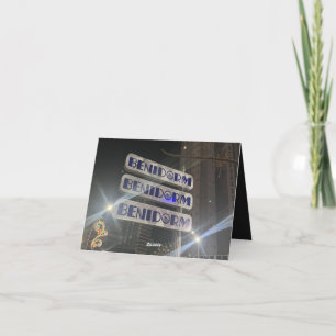 Benidorm photography greetings card
