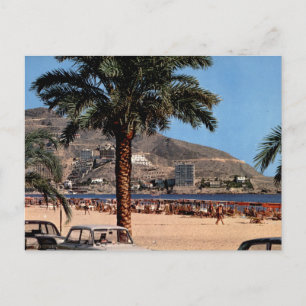 Benidorm Playa Levante Vintage Beach View Postcard