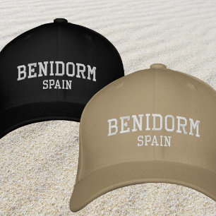 Benidorm Spain España beach vacation outfit Embroidered Hat