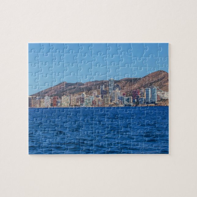 Benidorm, Spain sea and city Jigsaw Puzzle (Horizontal)