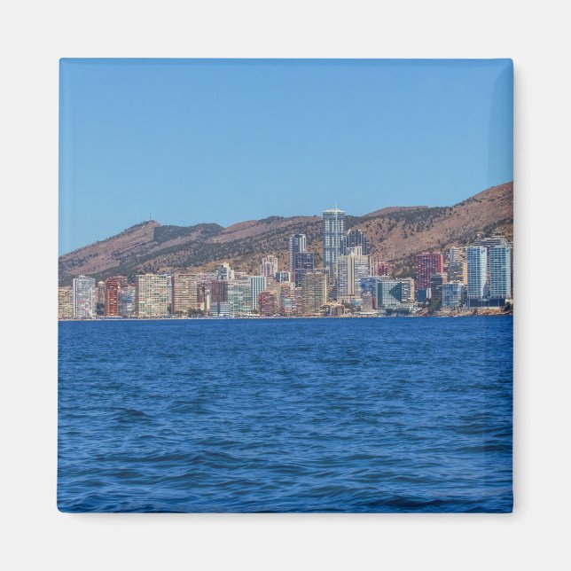 Benidorm, Spain sea and city Magnet (Front)