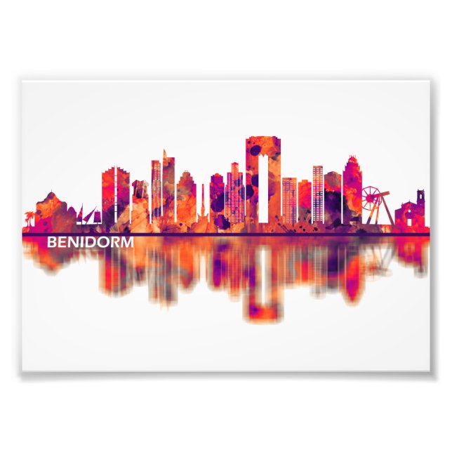 Benidorm Spain Skyline Photo Print (Front)
