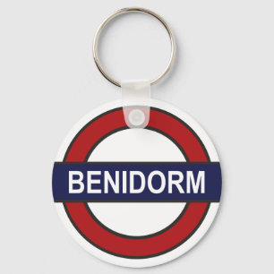 Benidorm Station Underground Key Ring
