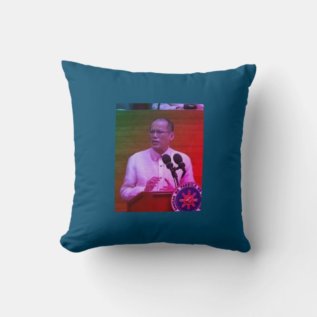 Benigno PNoy Aquino III 15th President Philippines Cushion (Front)