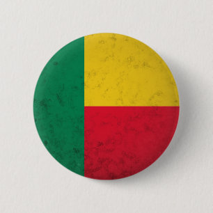 Benin 6 Cm Round Badge