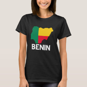 Benin Beninese Roots Beninese Pride Map Beninese F T-Shirt